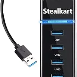 USB 3.0 4-Port Hub – SuperSpeed 5Gbps Data Transfer, Plug & Play, LED Indicator, Short 15cm Cable, Multi-Device Support, Sleek Glossy Build, Compatible with Laptop, PC, Mac-image-11