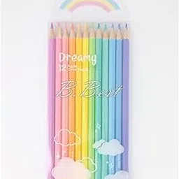 Ayat Retail|Quirky Premium Unicorn Theme Pastel Color Pencils|Set Of 12 Shades|Attractive Colors For Kids&Girls|Fine Tip|Strong Nib|Ideal For Kids Return Gifts|Multicolor-image-3
