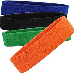 r lon R-LON Workout Headband for Women & Men - Moisture Wicking & Non-Slip Exercise Hairband or Sports Sweatband -Ideal for All Sports Like Tennis, TT, Badminton, Running and Yoga (4 PC) a4-picture-41