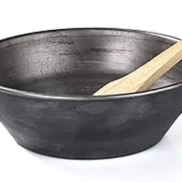 RBY Mehndi Mixing Bowl with Fine Bristle Wooden Brush Iron Katori Bowl Hina Kadai for Henna, Hair Masks Reusable Easy to Clean for Salon and Home Use Suitable for All Skin Types - 8 inch-picture-43