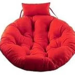 RIYACRAFT Swing Chair Cushion for Hanging Basket with Polyester Cloth, Soft & Comfortable Seat Pad for Hanging Egg Chair, Garden Jhula, Indoor & Outdoor Use (Red)(Only Cushion)-image-73