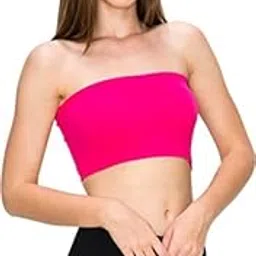 plumbury Women's Nylon Spandex Non-Padded Wire Free Tube Bra Bra-picture-13