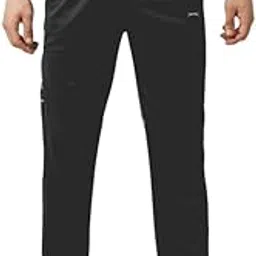 Black Panther Acti Fit Men's Track Pants | Polyester Mid Rise Regular Fit Track Pants for Men | Casual Trousers | Gym Trackpants | Activewear Sports Lowers for Man, (200562LHXC)-picture-19