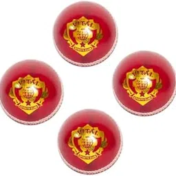 VITAL SPORTS CLUB Leather Ball Pack of 4 | Red Leather Cricket Ball Set | 4 Piece Hard Cricket Leather Ball for Practice & Match Use-picture-62