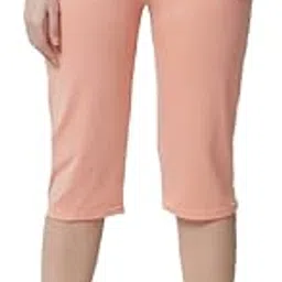 Women's Cotton Capri, Drawstring Waist with Pockets, Knee Length-image-19