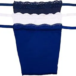 finesse miracle cami Women's Cotton Clip on Mock Lace Camisole Deep Neck Cover Miracle Cami. Set of 3.-picture-14
