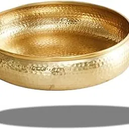 THE HOME NATIVE Hand-forged Iron Urli Bowl for Home Decor, Urli Bowl, Potpourri Bowl, Uruli for Flower Decoration, 1 Litre, 27x13.5cm-picture-28