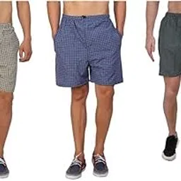 kokal Men's Cotton Blend Regular Printed Boxer Shorts Pack of 3 (Size-XL) Multicolour-picture-24