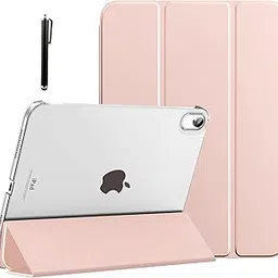 ProElite Cover for Apple iPad (A16) 11th/10th Generation (2025/2022) Cover Case, Transparent Smart case for iPad 11th/10th Gen 2025/2022 (Supports Auto Sleep Wake) with Stylus Pen, Rose Gold-image-90