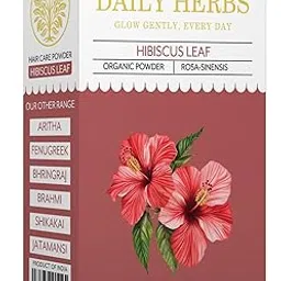 Dailyherbs Organic Hibiscus Flower Powder – 100g | 100% Pure & Natural | Pure Gudhal Powder for Hair Growth, Shine, Dry Scalp & Skin Care-image-89