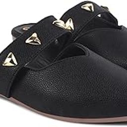 jm looks Mule Slippers for Women,Slingback Flat Pointed Toe Backless Mule Slides Suede Slip On Loafers Casual Work Office Shoes-picture-9