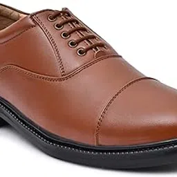 feel alive Uniform Black Shoes, Light Weight Oxford Shoes-picture-19