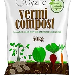 Vermicompost for Plants 50kg | Khaad for Gardening Home | Organic Fertilizer | Compost for Plants Home Garden 50kg-picture-30