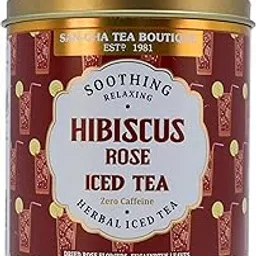 Sancha Tea Boutique, Hibiscus Rose Iced Tea, Caffeine Free Herbal Tea Bags, 15 Pyramid Tea Bags, Sugar Free-picture-29