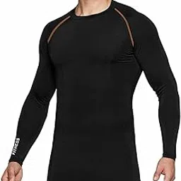 PRO GYM Compression T-Shirt Top Full Sleeve Trainer Fit Multi Sports Lycra Skin Inner Wear-picture-66