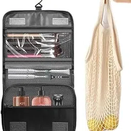 Only Toiletry Bag for Travel Toiletry Kit Cosmetic Makeup Pouch Organizer Foldable Multifunction Portable Brush/Shaving Kit/Medicine Holder Bag Toiletry Organizers SB-4599-image-11