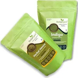 Herbal Spirit Herbal Mehndi for Hair & Indigo Powder Organic for Hair Black | Herbal Henna Powder for Hair & Organic Indigo Powder for Hair | Herbal Henna Mehndi for Hair | 100gm each (Pack of 2)-image-37