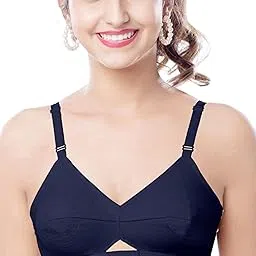 brida ladies innerwear Brida Kavya Xtra Soft Cotton Round Stitch Bra for Women | Full Coverage | Double Layered | Non-Padded | Wireless | Saree Bra for Heavy Bust | Daily Use | Combo-picture-49