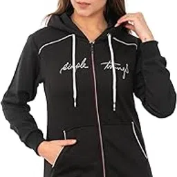 lo g lo Winter Casual Wear Polyester Simple Things Printed Hood Sweatshirt for Womens-picture-16