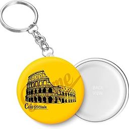 peacockride Colosseum I Rome I Europe I World Landmarks Key Chain (Plastic, Multicolor, 44MM)-picture-5