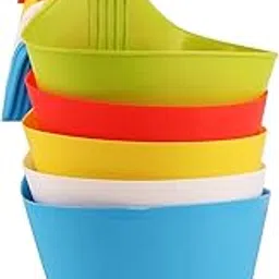 Giore Colorful Hanging Railing Planters – Set of 5 | Plastic Balcony Pots with Handle for Indoor & Outdoor Use – Durable, Lightweight, UV-Resistant Flower Pots for Garden, Fence, and Home Décor-picture-26