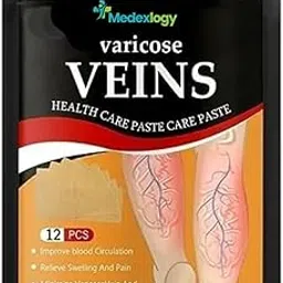 Medexlogy Varicose Veins Patches Dredge Vein Smoothing Varicose Veins Reduce Swelling Relieve Pain Instant Relief From Muscular Pain Improve Blood Circulation Skin Friendly (Pack of 1)-image-84