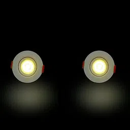 D'Mak 3 Watt Round LED COB Light for POP/Recessed Lighting (Warm White,Pack of -2)-picture-24
