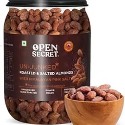 Open Secret Roasted Almond | 1 Kg | Salted Almonds, Dry Fruits, Badam, Himalayan Pink Salt Almonds, Premium High Protein Snack, 100% Natural & Healthy Nutritious Delights & Gluten Free (Pack of 1)-picture-37