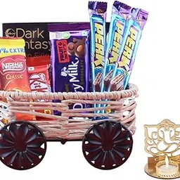 SFU E Com Loveable Assorted Chocolate Hamper| Diwali Chocolate Gift | Premium Diwali Ganesh Jee Shadow Idol with Chocolate Hamper | Chocolate Gift Hamper | 1565-picture-58