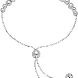 Amazon Brand - Nora Nico 925 Sterling Silver BIS Hallmarked CZ Infinity Charms Adjustable Bracelet for Women and Girls-picture-55