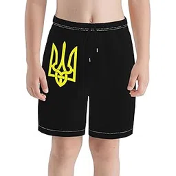 ahmovomah Ukraine Flag Teen Boy Girl Beach Shorts Trunks Swim Boardshorts Surf Pants-picture-22