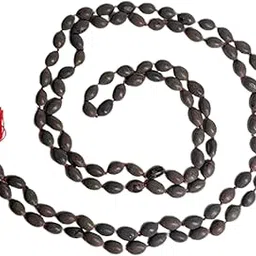 Tuljai Natural Kamal Gatta Mala for Pooja and Meditation | Original Lotus Seed Rosary for Laxmi Jaap, Prayer & Spiritual Use (108 Beads, Brown)-picture-37