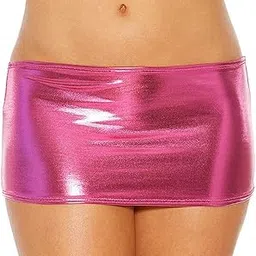 daddy come Metallic Stretch Mini Skirt Skinny Short Wet Look Sexy High Waist Wrap Faux Leather Bodycon Pencil Skirt Disco Steampunk Party Skirt Clubwear-picture-35