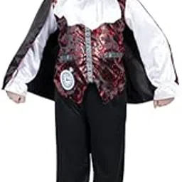 WP WANNA PARTY Polyester Vampire Costume For Kids/Dracula Costume For Boys Halloween Costume For Boys - Age 3 To 5 Years - Size M, Red-picture-44