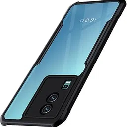 TheGiftKart Shockproof Crystal Clear Back Cover Case for iQOO Neo 7 / Neo 7 Pro 5G (360 Degree Protection | Protective Design | Transparent Back | PC, Black Bumper)-picture-35