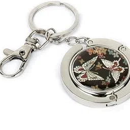 myaddiction 2xHandbag Hook Hanger Bag Holder Butterfly Pattern with Key Ring-picture-49