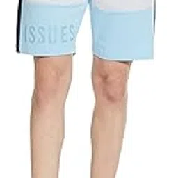 the indian garage co Men Regular Fit Placement Print Mid-Rise Knitted Shorts-picture-30