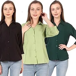 heavens creation Formal Women and Girls Shirts Pack of 3-picture-48