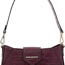 miraggio Croc Textured Isabella Shoulder Handbag for Women-picture-10