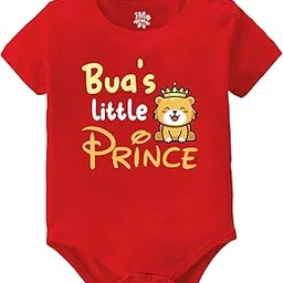 baby buzz Newborn Clothes For Baby Boy Bua's Little Prince Printed Bodysuit Romper-picture-50