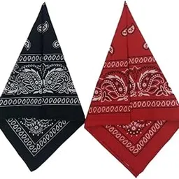 100% Western Design Cotton Paisley Bandana, Handkerchief, Rumaal-picture-49