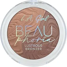 L.A. Girl BeauPhoria Satin Bronzer Powder Palette | Silky, Blendable Formula for a Sun-Kissed Glow | Buildable Warmth for Face & Body | Smooth Satin Finish | Cruelty-Free & Travel-Friendly-image-0