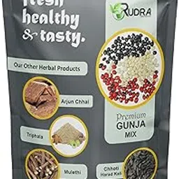 Rudra International Gunja mix II Gunja Combo (White,Black, Red)/Rakta Gunja/Chirmi Beads/Ratti Seeds I Guruvinda | Pack of 1 II 51 pieces each II-image-41