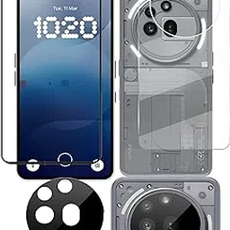 FabeKee Tempered Glass Screen Protector Compatible for Nothing Phone (3a) Pro 5G | Front And Back Screen Guard With camera lens protector-picture-19