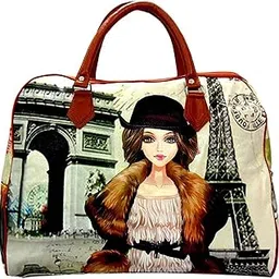 imago Women's Digital Printed Formal Duffle Handheld Spacious Travel Hobo Bag (Assorted Colour and Design)-picture-55