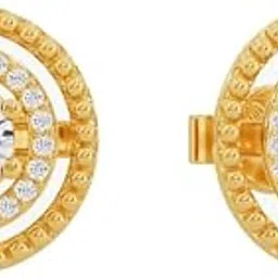 u are 925 Sterling Silver 18K Gold and Rose Gold Plated Radiant Halo Earrings | Gift for Women and Girls | With Certificate of Authenticity and 925 Stamp-picture-16