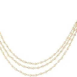 i jewels Gold Plated Mathapati/Maang Tikka with pearl chain for Women (T1110LW)-picture-23