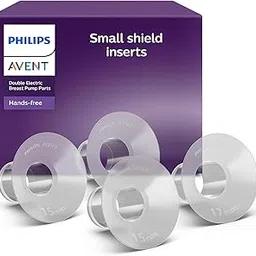 Philips Avent Hands-Free Small Shield Inserts (15mm and 17mm) for Electric Breast Pump, Compatible with Hands-Free Collection Cups, SCF554/11-image-57