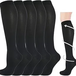 Graduated Medical Compression Socks for Women&Men 20-30mmhg Knee High Sock-picture-26