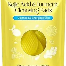 Acid and Turmeric Cleansing Pads for Dark Spots, Skin Brightening & Acne Prevention, with Vitamin B5, Vitamin C, Turmeric Infused Foaming Exfoliating Pads, for Face for All Skin Types -60PCS (Pack of 1 (60Pcs))-picture-50